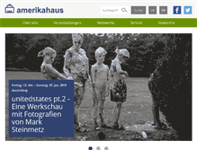 Tablet Screenshot of amerikahaus.de